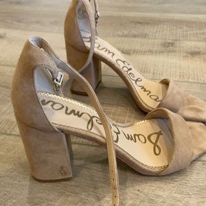 Sam Edelman suede tan heels size 9